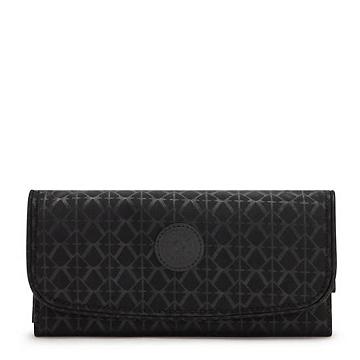 Carteras Kipling Money Land Printed Snap Wallet Negros | MX 2180WN